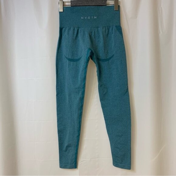 NVGTN Contour Seamless Leggings Teal Medium - Picture 7 of 9